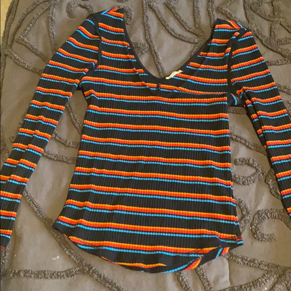 Over the shoulder 80s style top
